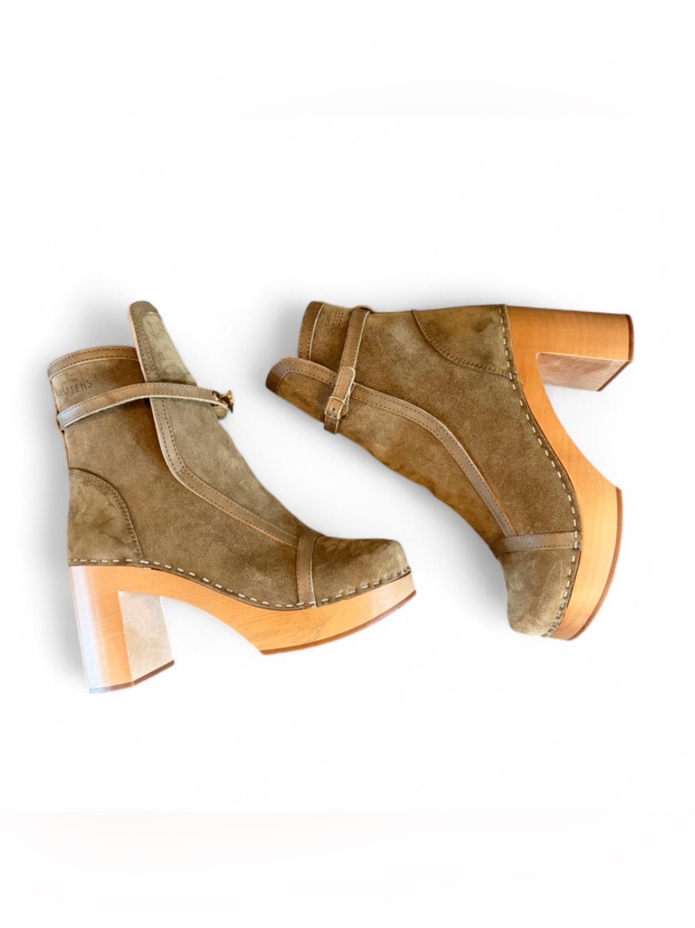 Swedish Hasbeens Sophia Suede Heeled Boot